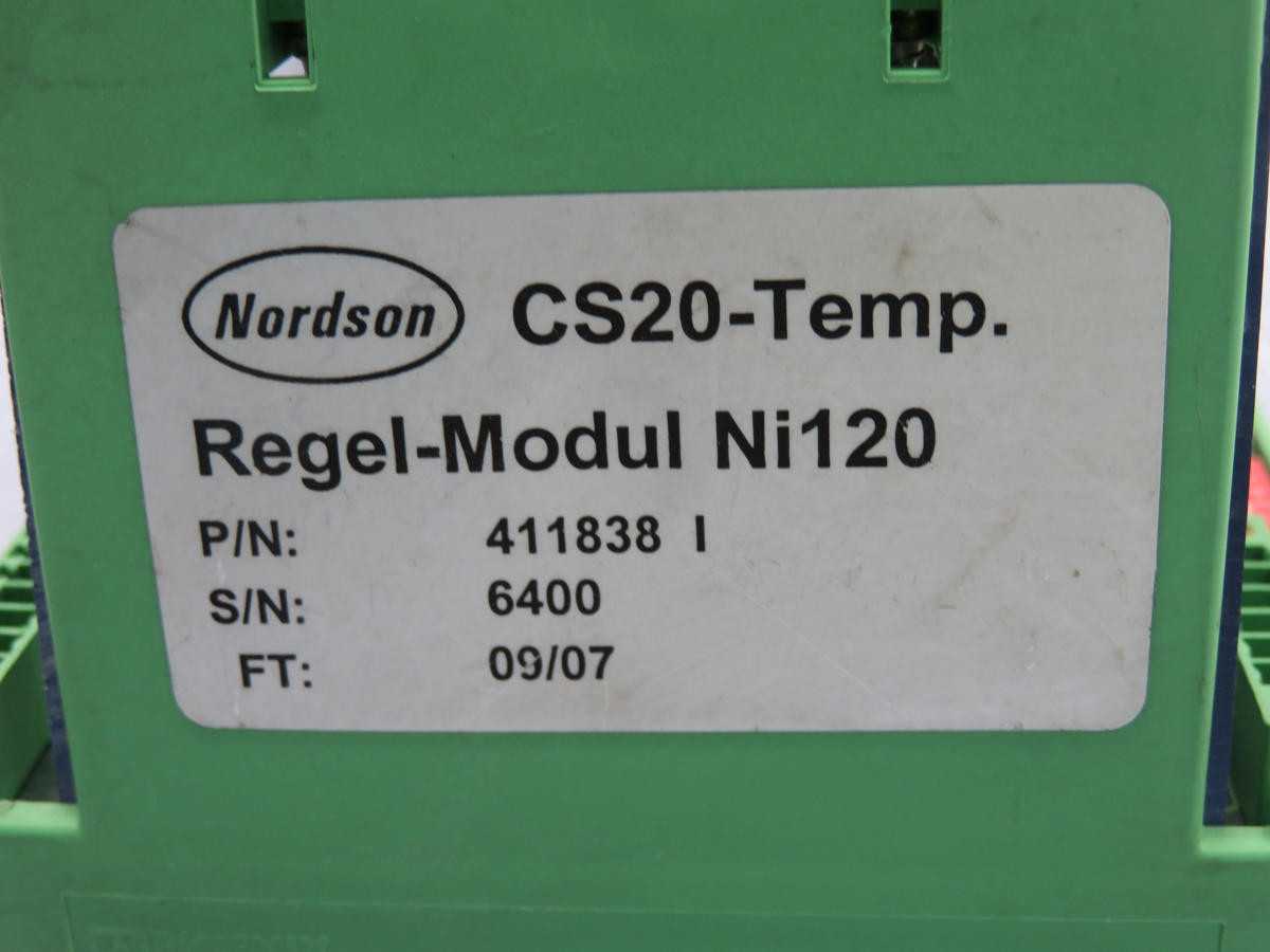 NORDSON 411838, PLC CPU MODULE, TEMPERATURE REGULATION - PLC MODULES