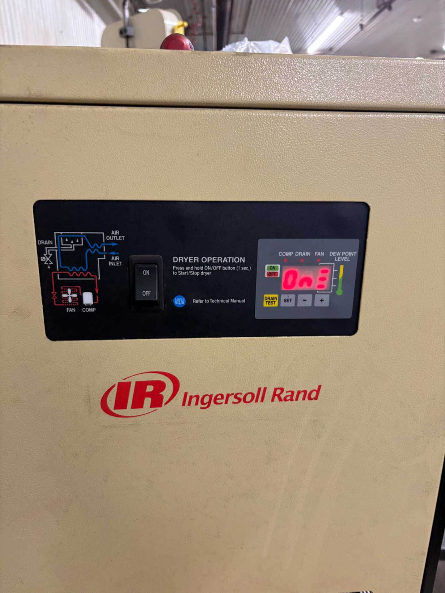 Ingersoll Rand DA30NA200 Refrigerated Air Dryer, 200 Psig, 230V, 1PH, 60Hz, 1 HP - AIR DRYERS