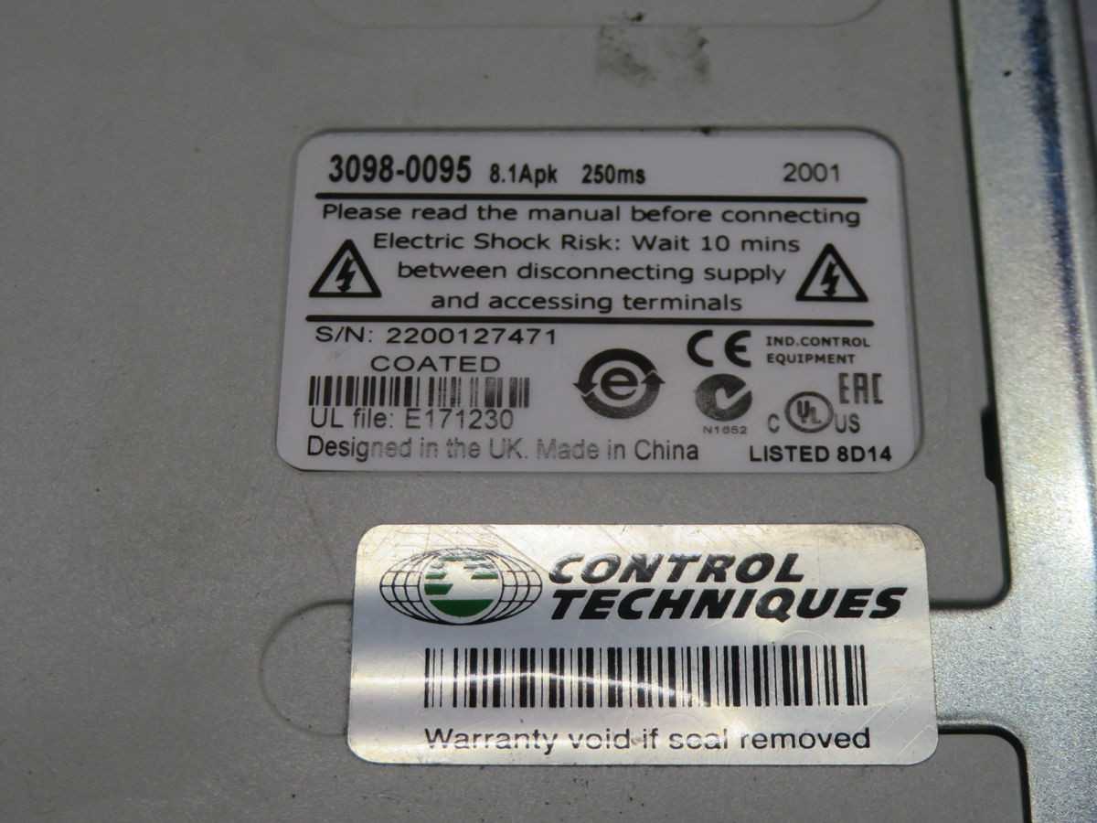 CONTROL TECHNIQUES 3098-0095 LEROY-SOMER DIGITAX T264253 - MOTOR DRIVES