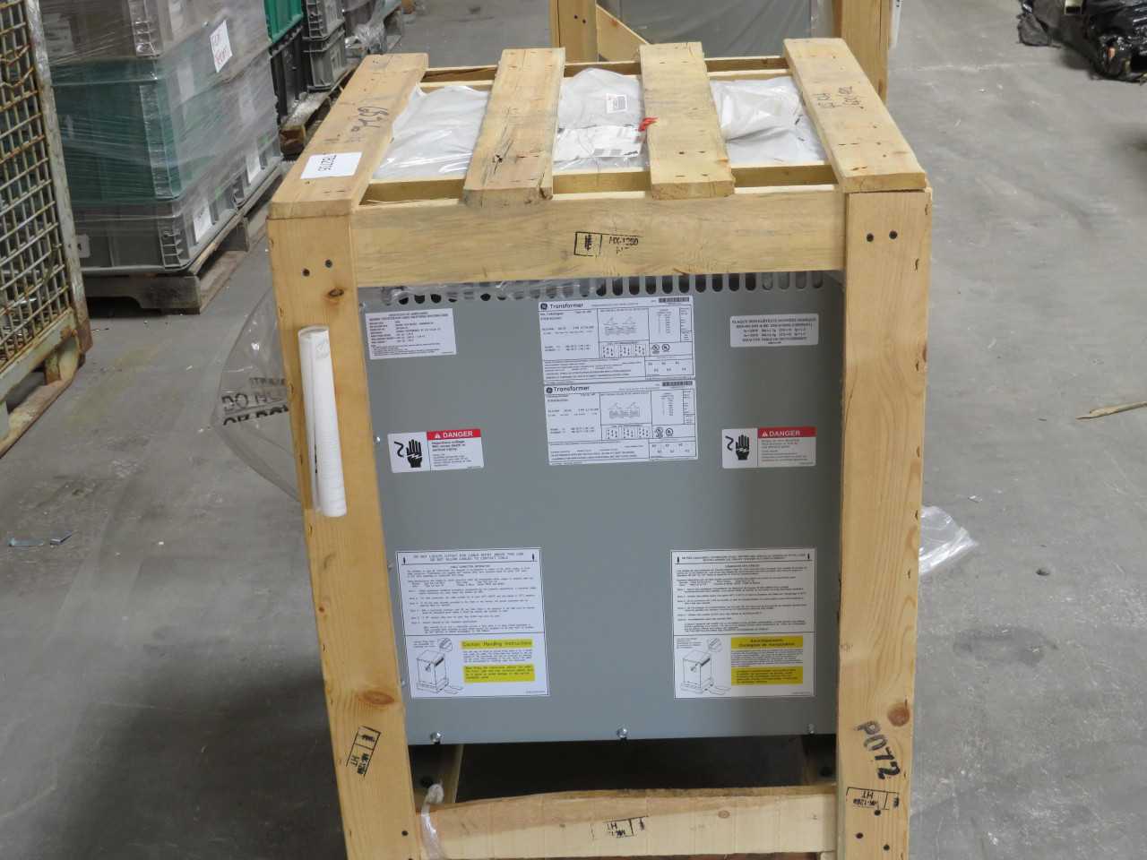 Ge 9T83K3623G62 Xfmr, 3phase, 45 Kva Power, 60 Hz Freq, 600/480v Volt, 5.7% Imp, 480 Lbs Wt - DRY TRANSFORMERS