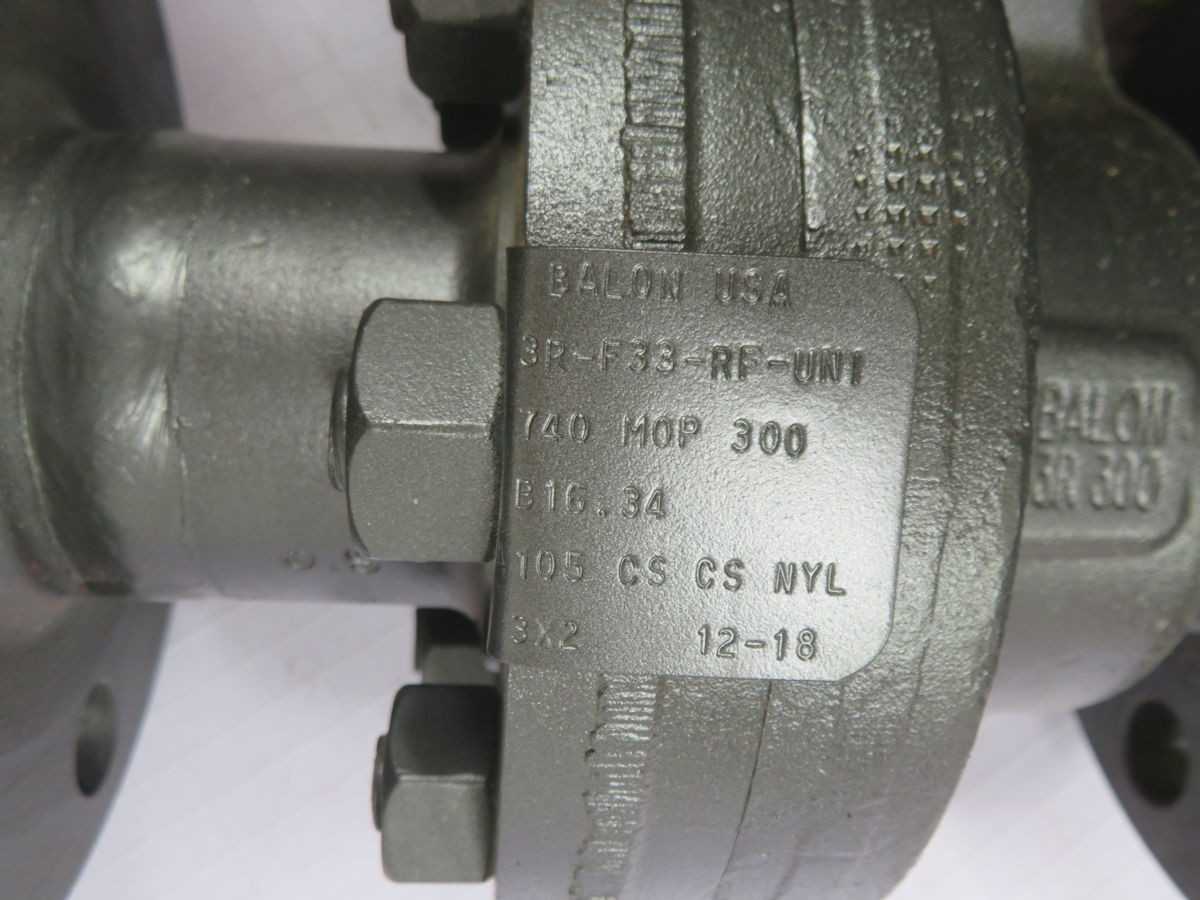 BALON 3R-F33-RF-UN1 GATE VALVE T264399 - VALVES