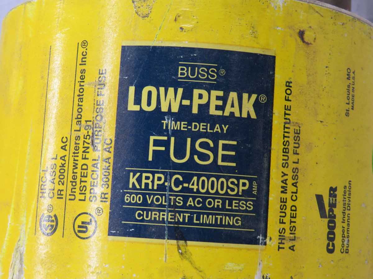 Cooper Bussmann KRP-C-4000SP Time-Delay Fuse T259752 - FUSES