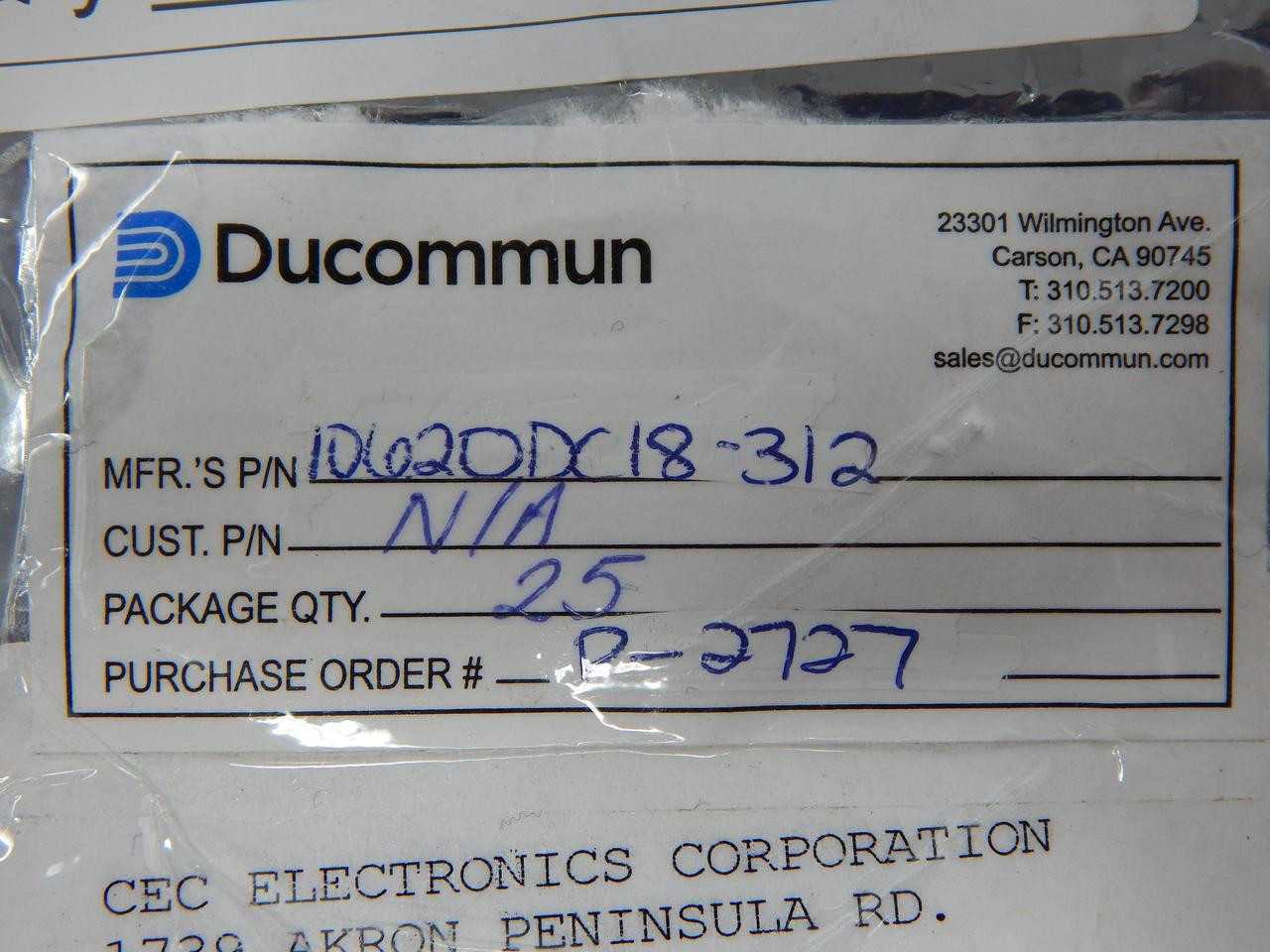 Ducommun, ST5M1517-409L 10620DC18-312, Switch, Momentary, SPST NO, 5A Res/2A Ind, 28VDC - SWITCHES