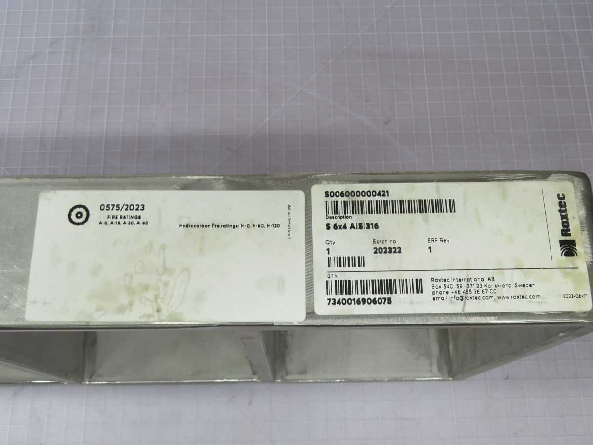ROXTEC S006000000421 S 6X4 AISI316 ROXTEC S FRAME T264057 - MECHANICAL PARTS