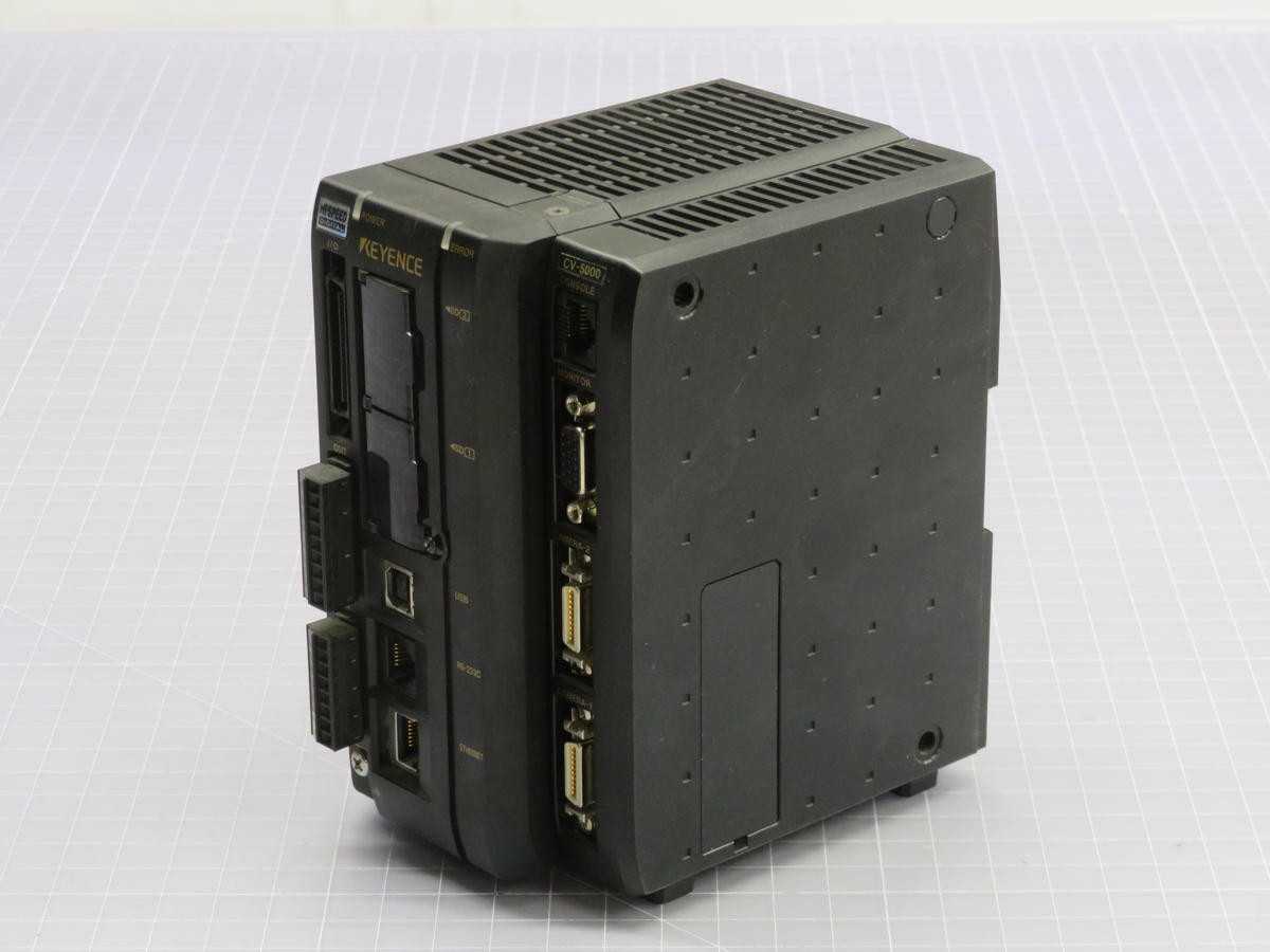 Keyence CV-5000 Digital Image Controller, 24V DC, 32-Bit Risc Cpu, Ethernet, 16 In/16 Out - PLC MODULES