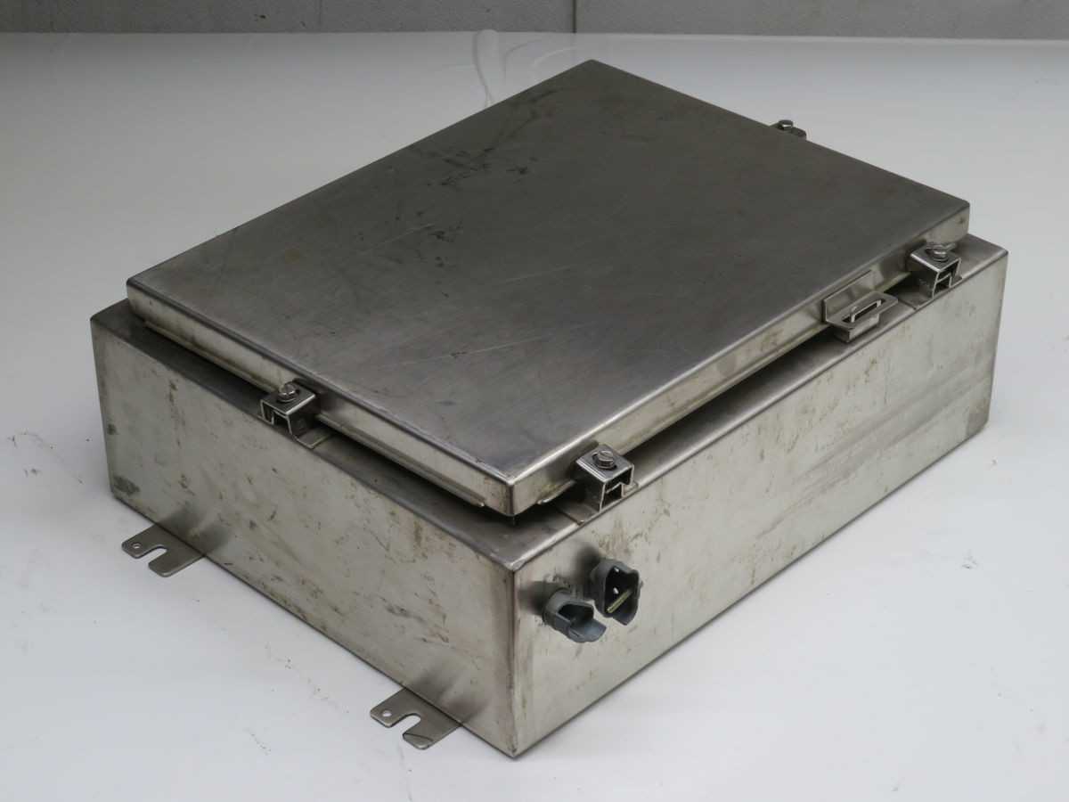 HOFFMAN A201606LPEMCSS ENCL, 20H X 16W X 6D IN, NEMA 3R,4,4X,12,13, IP66, 304 SS, WM - ELECTRICAL ENCLOSURES