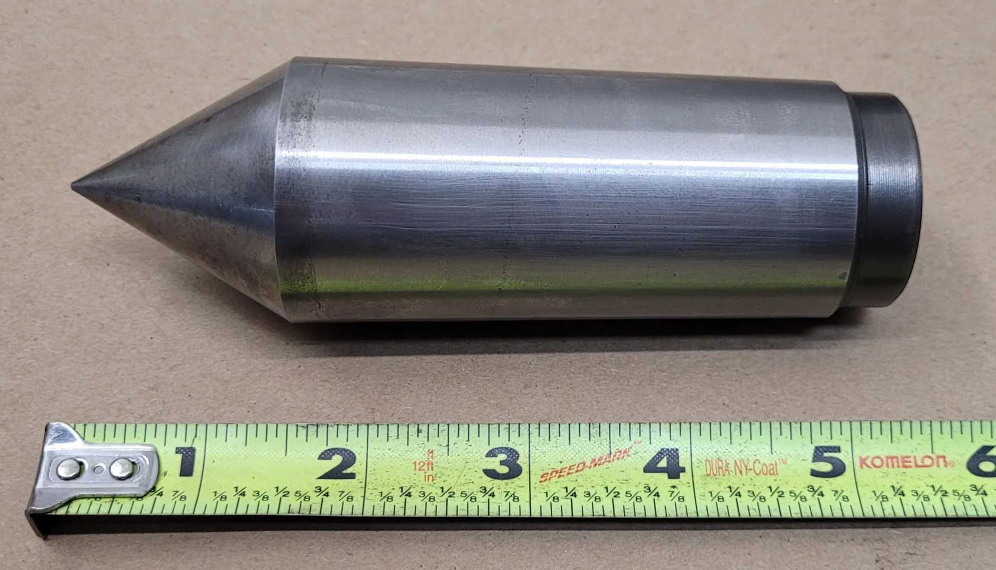 DEAD CENTER 5MT, 5-1/2IN OAL TAPERED SHANK, MORSE TAPER SIZE 5, COMES WITH SLEEVE - MACHINING TOOLING & PARTS