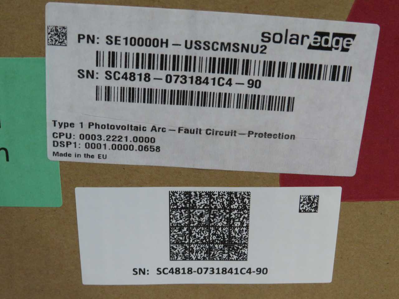 SOLAREDGE SE10000H-US INVERTER, 10,000W AC, 15,500W DC, 99.2% EFFICIENCY, 11.5 KG WEIGHT - POWER INVERTERS