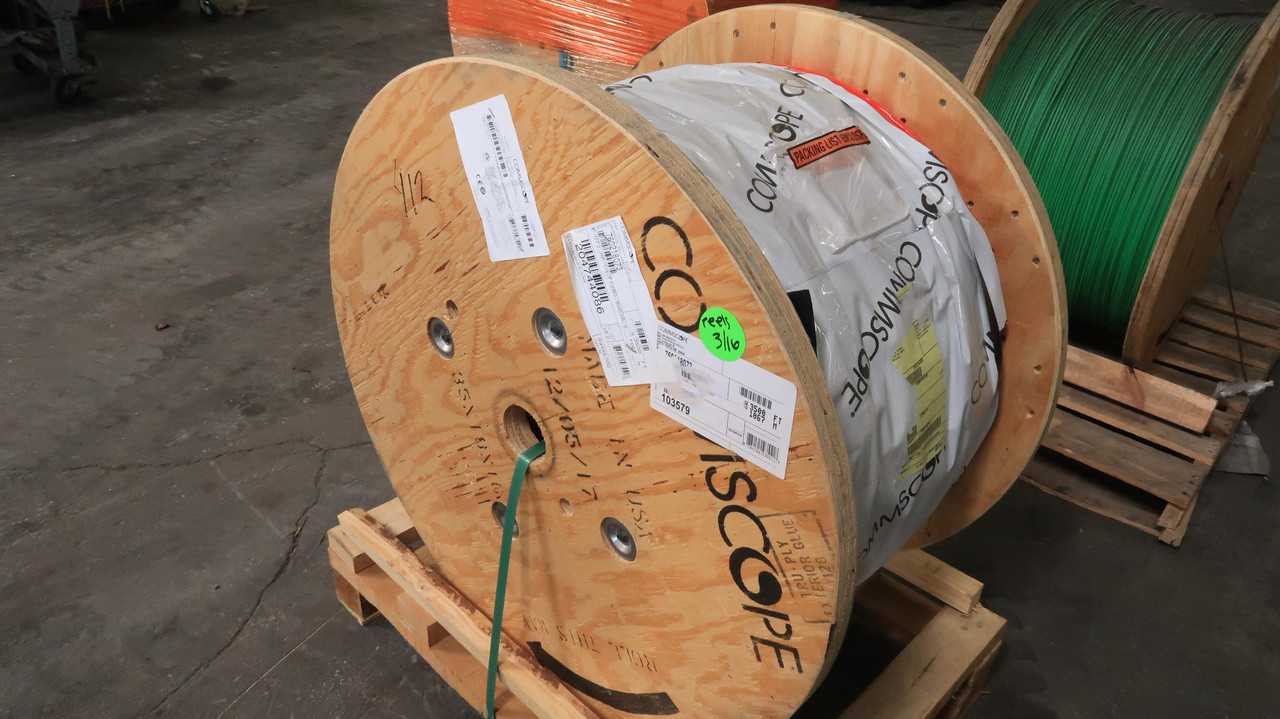 COMMSCOPE P-72-MP-CM-F12RD/8W036/5K036 OM4 FIBER, 36 FIBERS, 3500 FT LENGTH - FIBER OPTIC CABLE