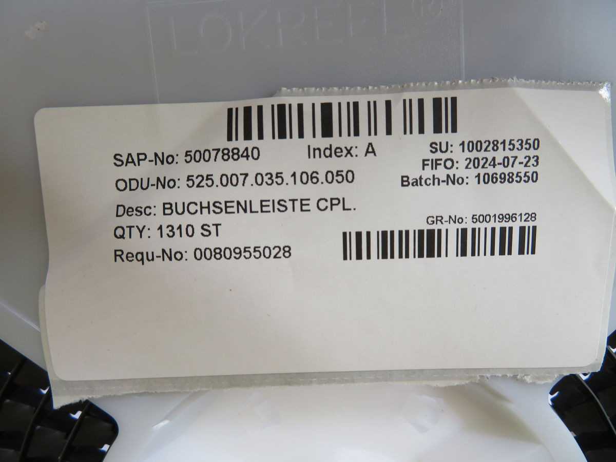 LOT OF 1200 ODU 525.007.035.106.050 MINI-CARD - ELECTRICAL COMPONENTS