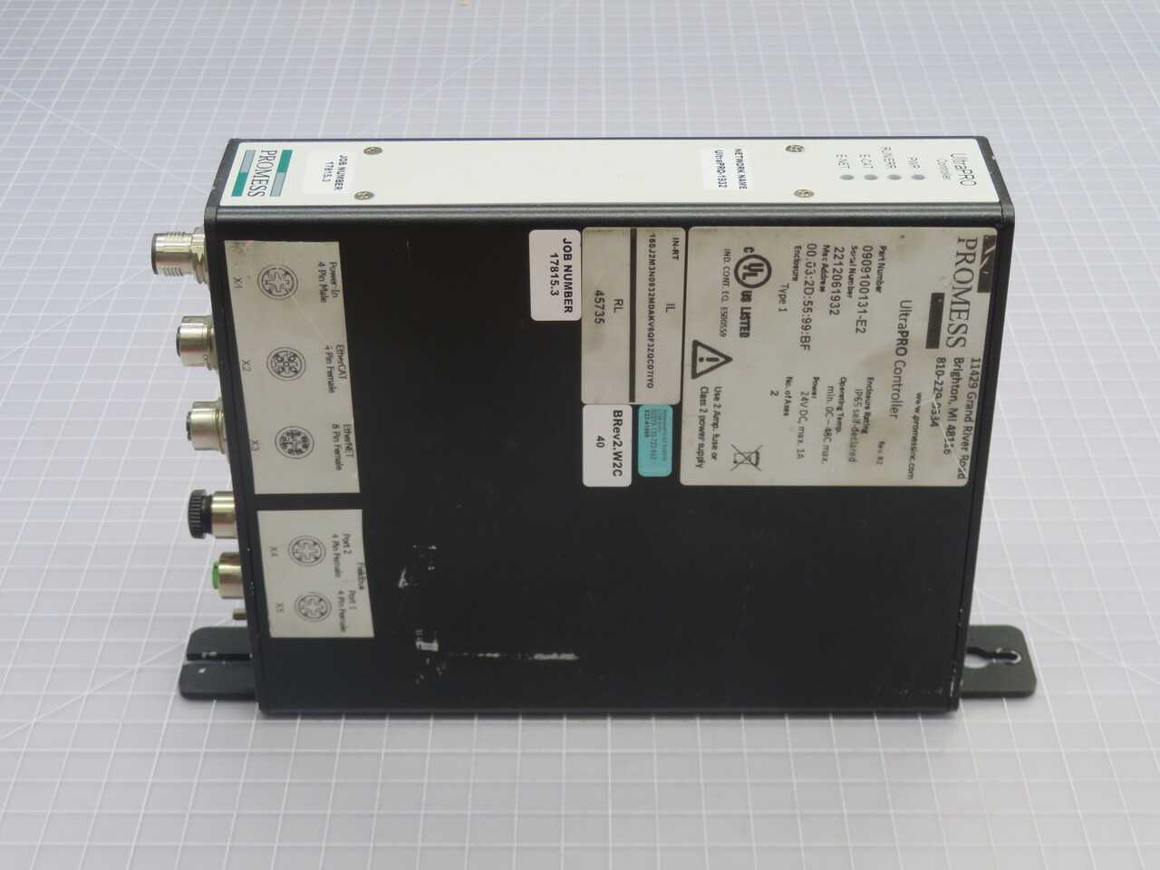 PROMESS 0909100131-E2 2212061932 ULTRA PRO CONTROLLER T267593 - AUTOMATION & CONTROLS