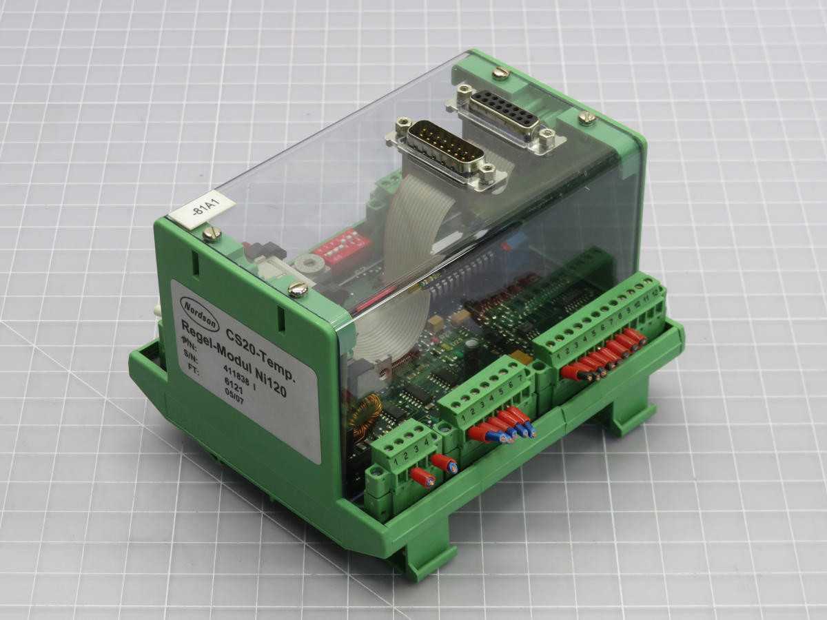 NORDSON 411838 NI120 PLC CPU MODULE, TEMPERATURE CONTROL FUNCTION - PLC MODULES