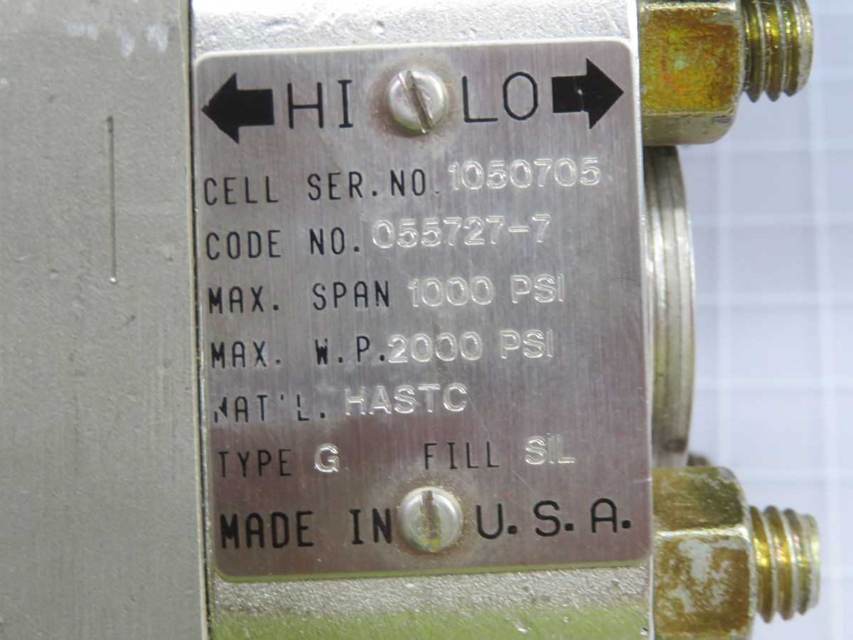 LEEDS & NORTHRUP 055727-72630-107-12-1-01-000 TRANSMITTER T261832 - PRESSURE TRANSMITTER