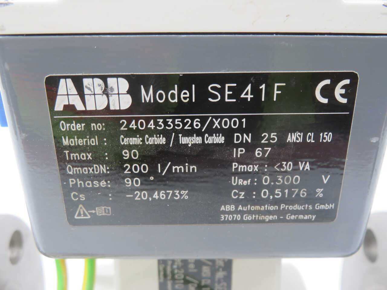ABB SE41F 240433526/X001 FLOWMETER, DN40 DIA, 600 L/MIN FLOW, 130 C TEMP, IP67 RATING - FLOW METER