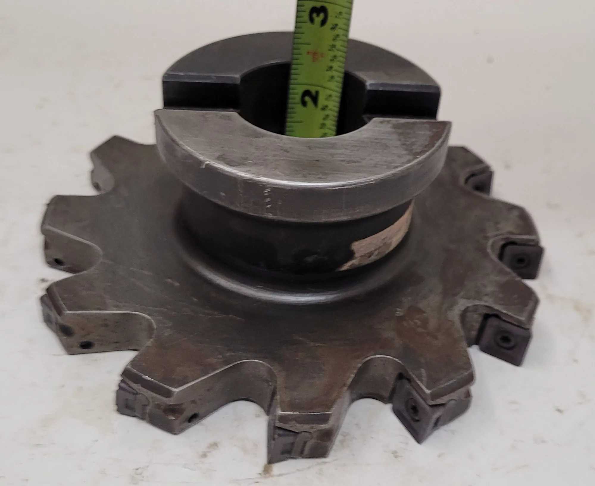 ISCAR ESB D6.0-0.62-12-R12 6" INDEXABLE SLOT MILL CUTTER, OAL 2.25", 12 FLUTES - MACHINE TOOLING