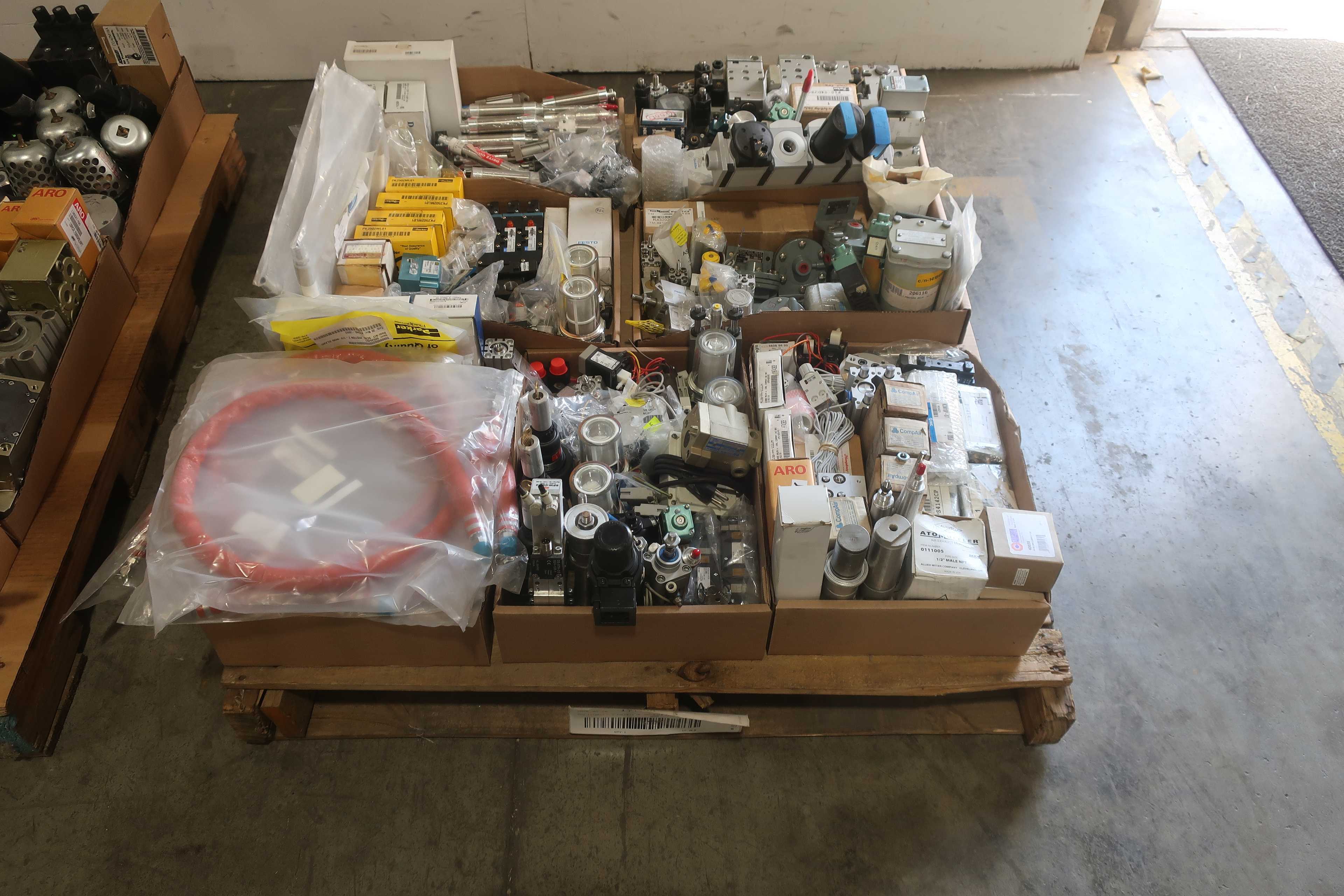 SKU 1770013 - 2 PALLETS OF ASSORTED PNEUMATIC REPLACMENT PARTS - PNEUMATIC PARTS