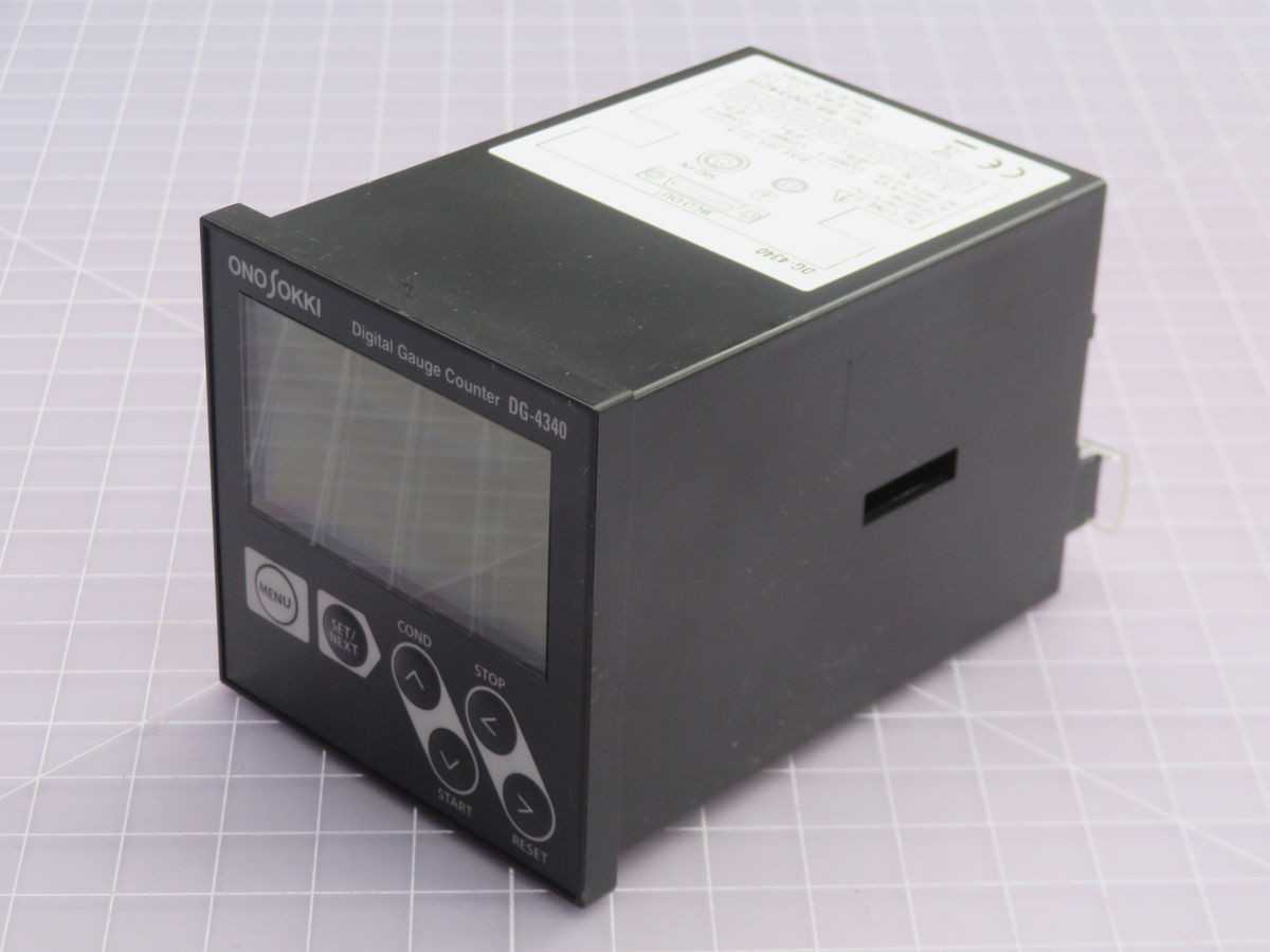 ONO SOKKI DG-4340 DIGITAL GAUGE COUNTER T264390 - INDUSTRIAL PARTS