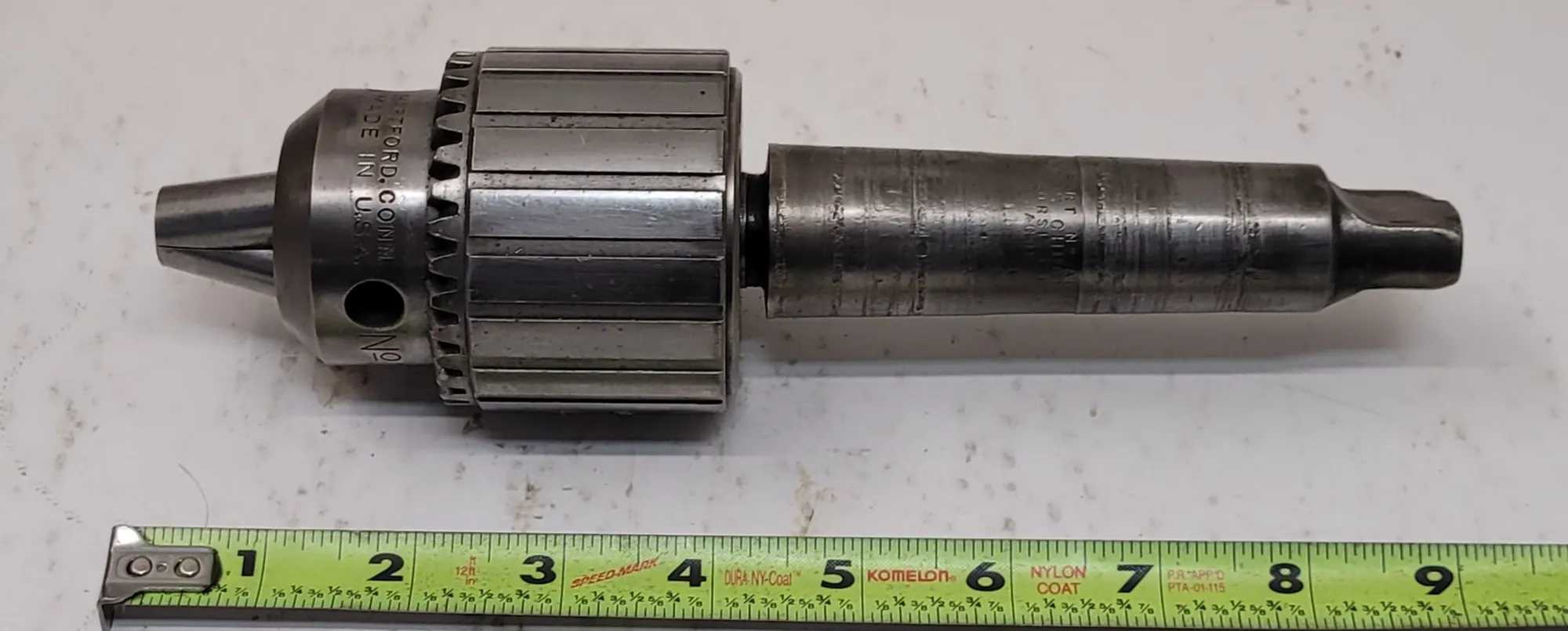 JACOBS NO 36 BALL BEARING CHUCK W/ 4MT ARBOR, 3/16-3/4IN CAPACITY - MACHINING TOOLING & PARTS
