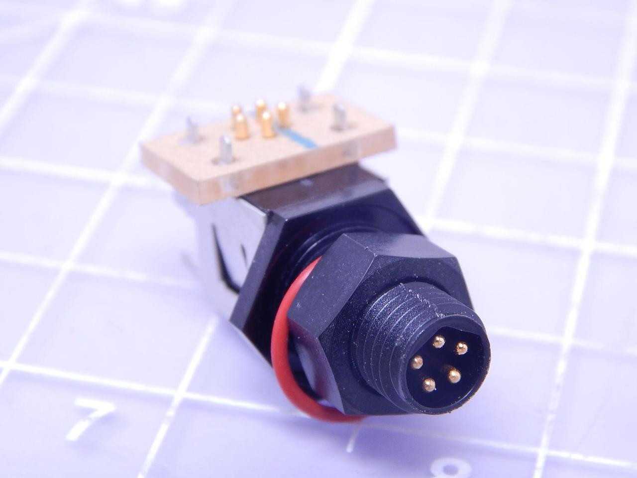 LOT OF 280 BRAD HARRISON 1200900035 PCB NANO CHANGE RECEPTACLE 5 POLE MALE RIGHT ANGLE - PLUGS & RECEPTACLES