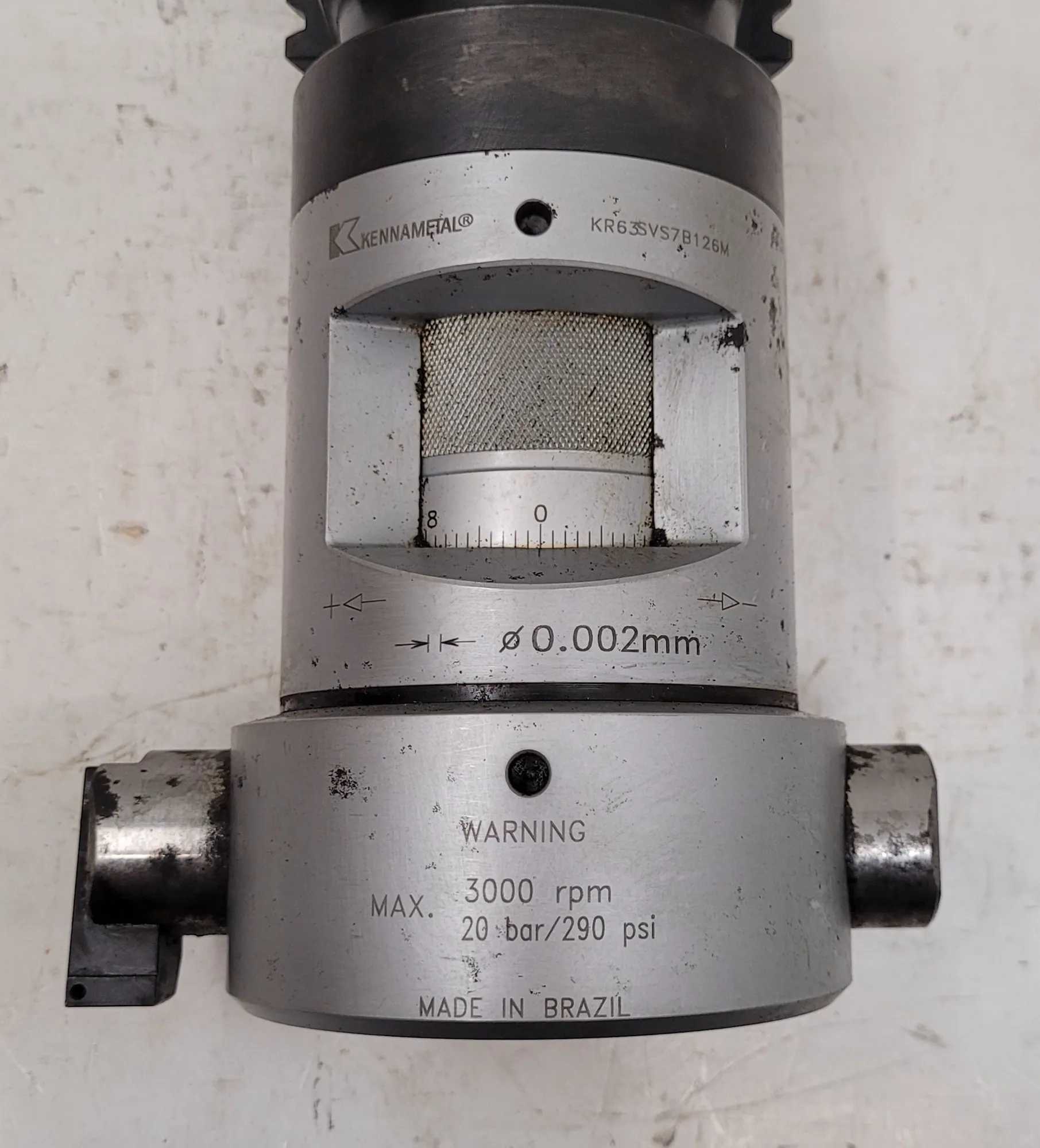 KENNAMETAL KR63SVS7B126M ROMICRON FINE BORING HEAD W/ CAT 50 HOLDER, 138-161MM RANGE - MACHINING TOOLING & PARTS