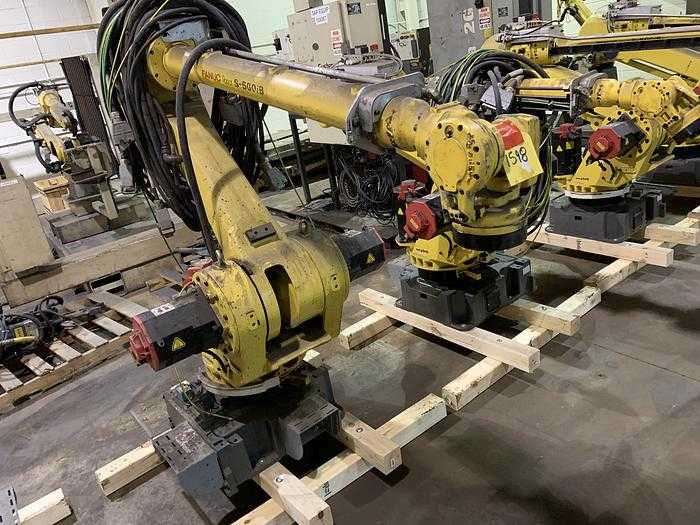 2003 FANUC S-500IB ROBOT, 15KG PAYLOAD, 2757MM REACH, LOW USAGE 6747.2 HRS - ARTICULATED ROBOTS