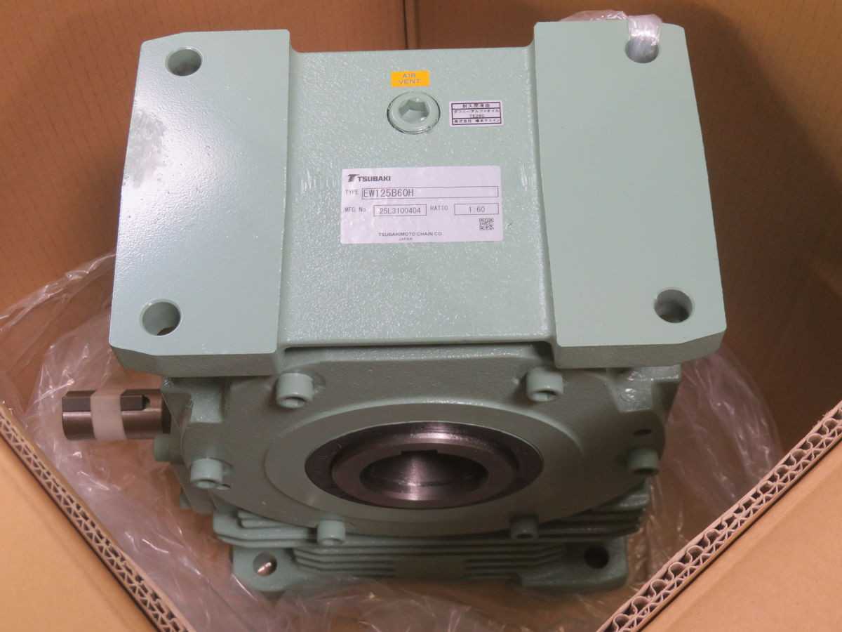 TSUBAKI EW125B60H WORM POWER DRIVE GEAR REDUCER T266516 - RIGHT ANGLE GEAR REDUCER