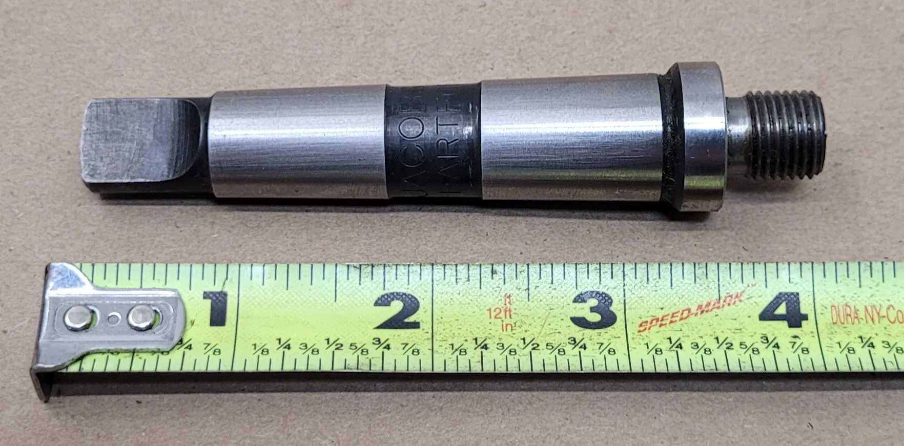 JACOBS 7346DN DRILL CHUCK ARBOR, NO. 2 MT SHANK, 1/2-20 THREADED MOUNT - MACHINING ACCESSORIES & TOOLING
