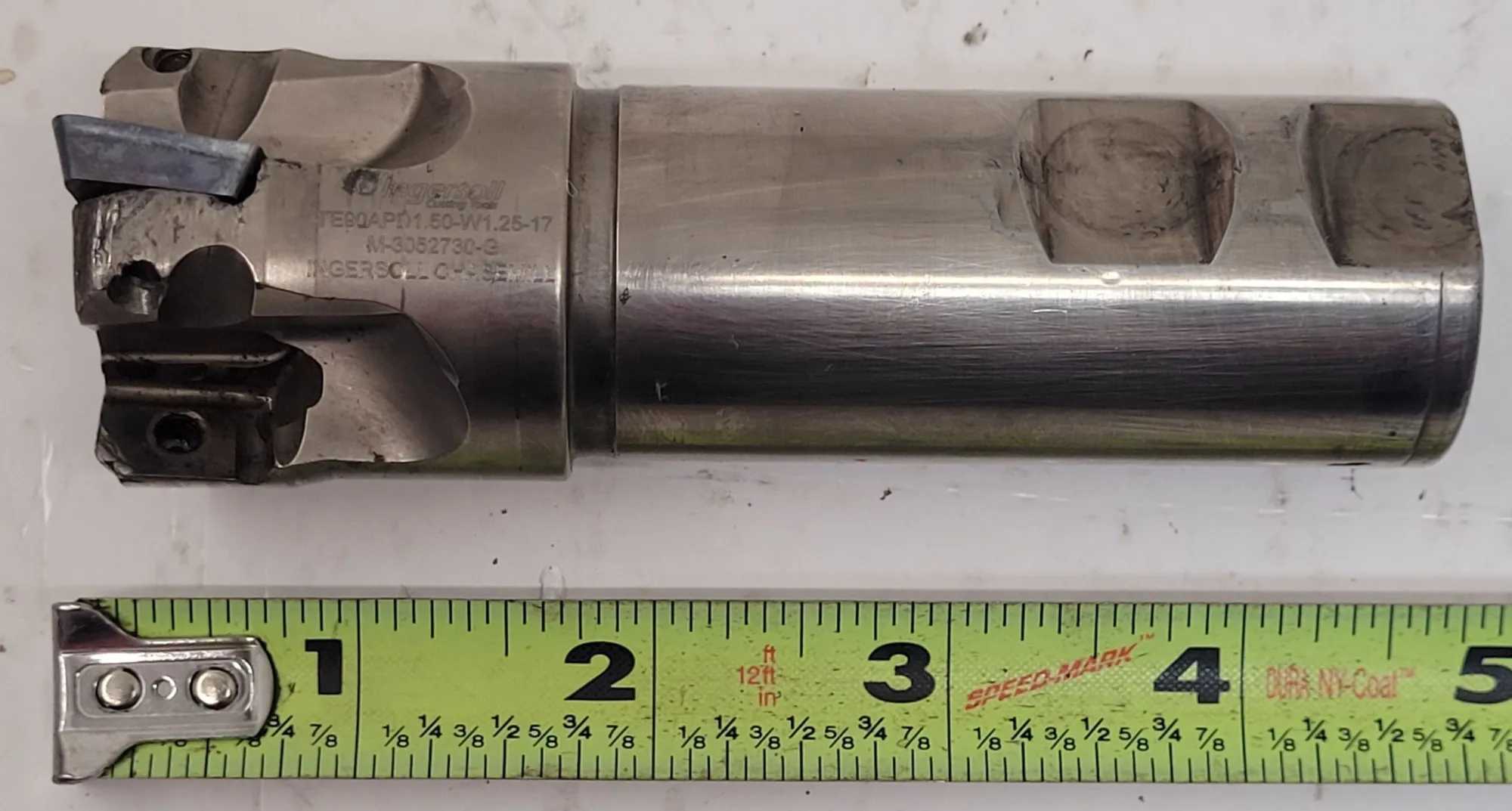 INGERSOLL TE90APD1.50-W1.25-17 CHASE MILL, 4 FLUTES, 1.50" CD, 1.25" SD, 4.50" OAL - MACHINE TOOLING