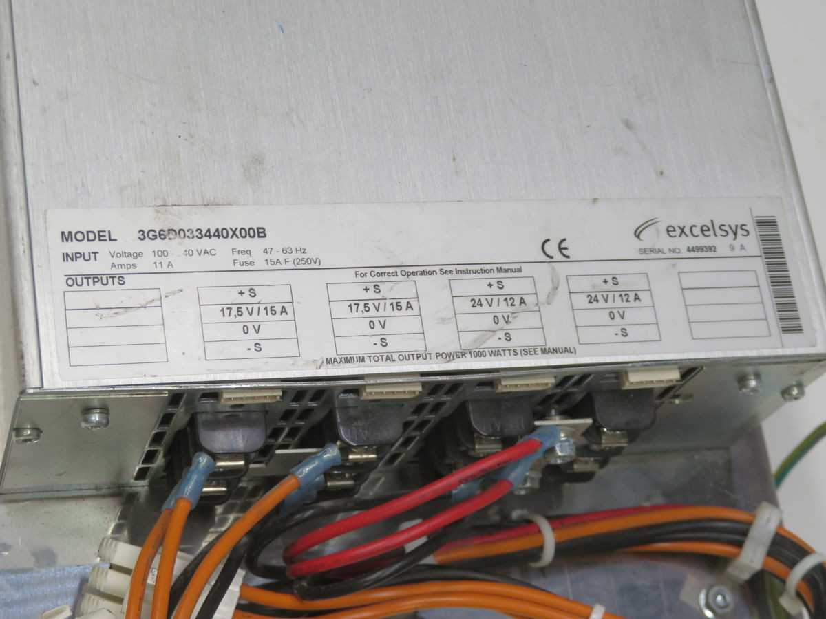 EXCELSYS 3G6D033440X00B POWER SUPPLY T261851 - POWER SUPPLIES