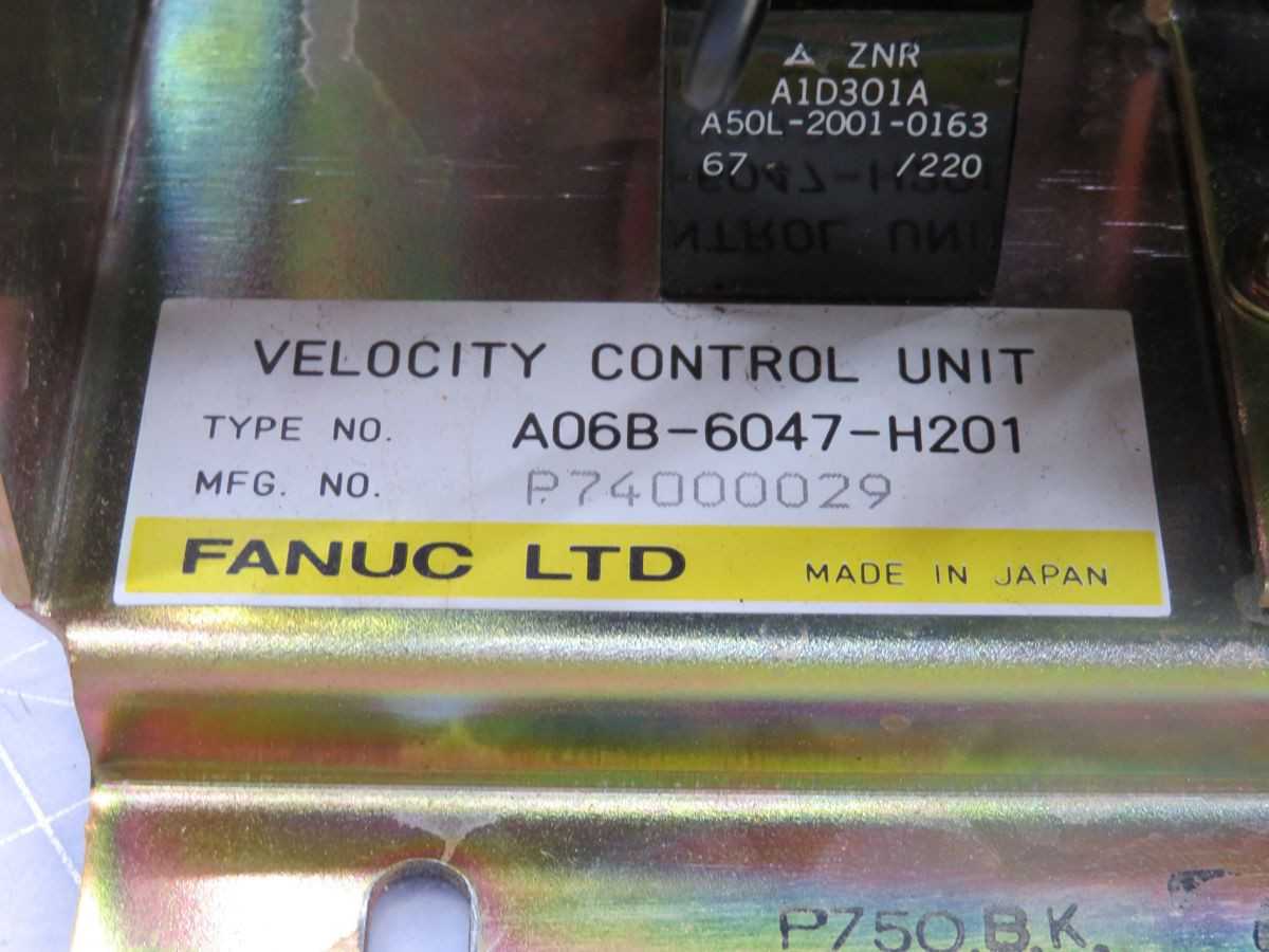 FANUC A06B-6047-H201 SERVO DRIVES, 2 AXIS, 200-230 VAC POWER, 5.9A OUTPUT/AXIS - SERVO DRIVES