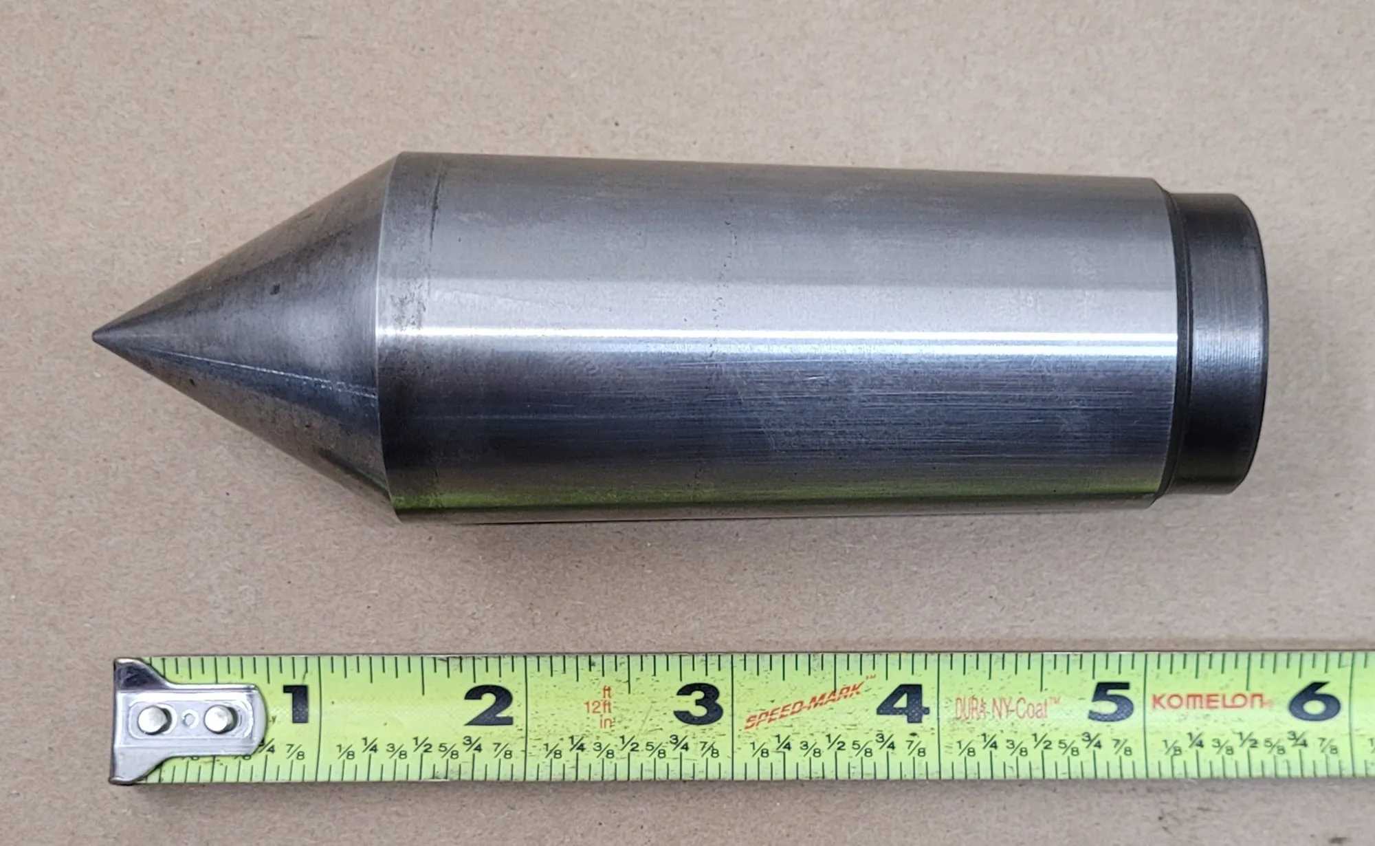 Dead Center 5MT, 5-1/2in OAL Tapered Shank, Morse Taper Size 5, Comes with Sleeve - MACHINING ACCESSORIES & TOOLING