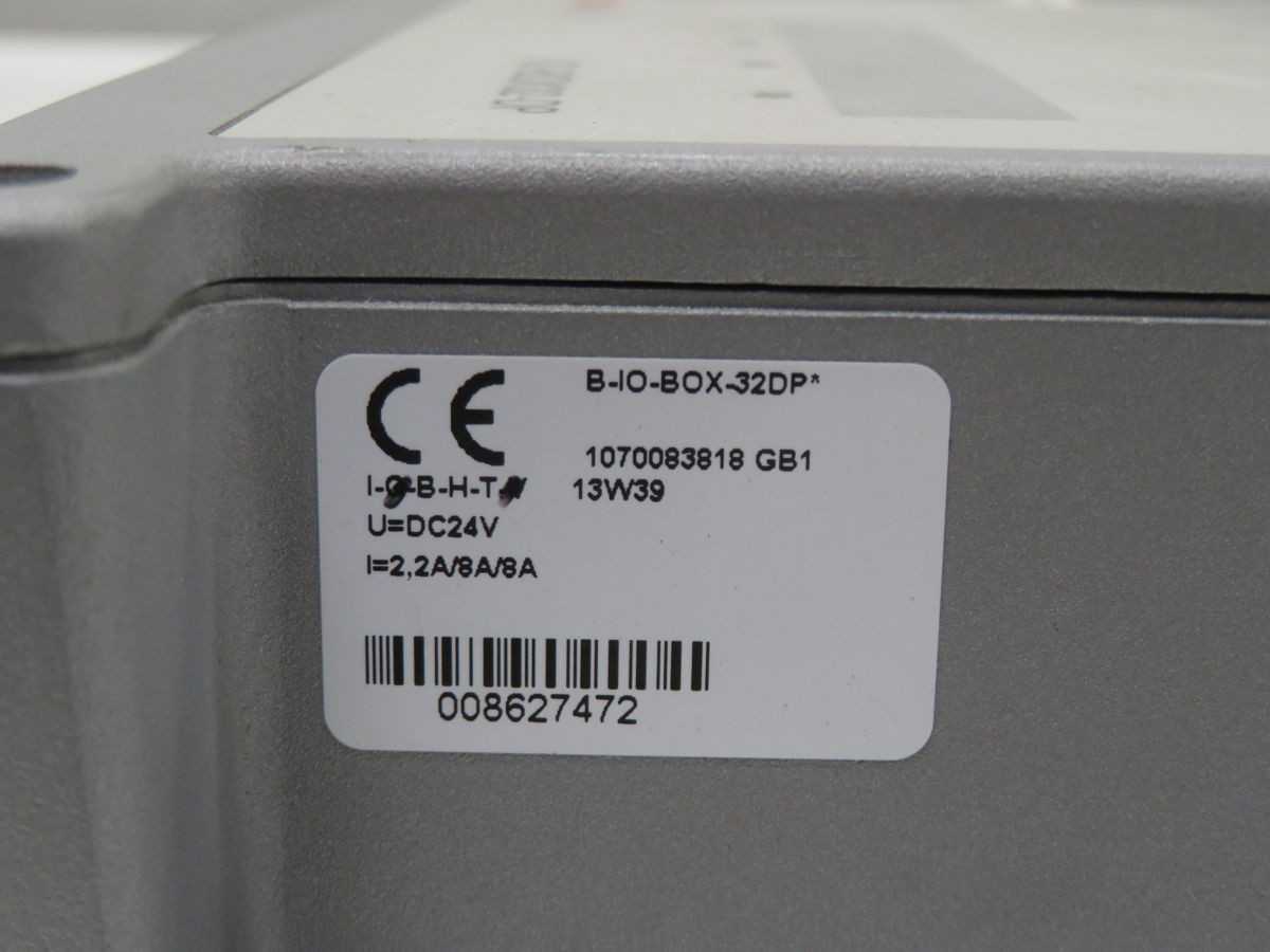 REXROTH 1070083818 B-IO-BOX-32DP IO MODULES, PROFIBUS DP, 32 DIO, 24VDC, M12, DIN RAIL - PLC MODULES