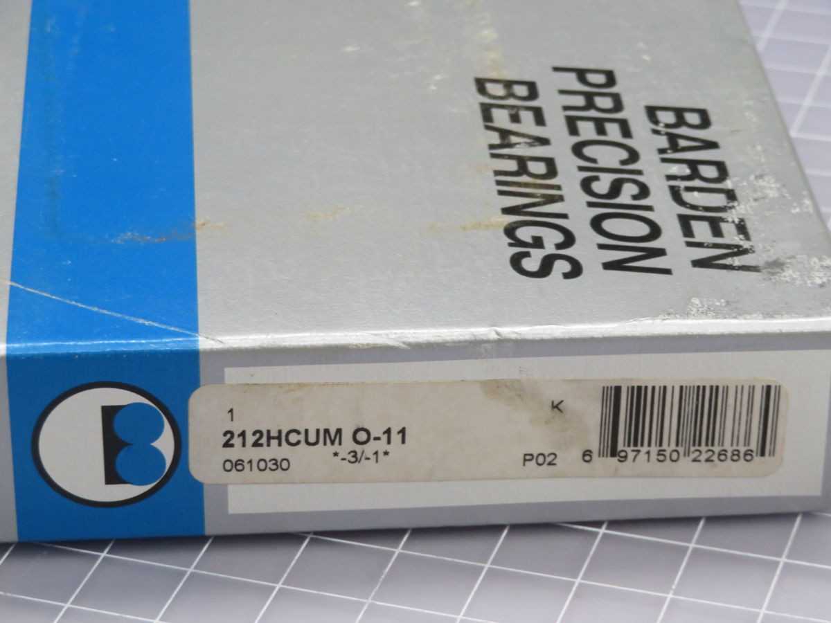 BARDEN 212HCUM O-11 BALL BEARING T261913 - BEARINGS