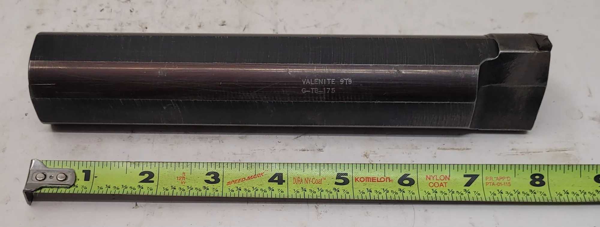 VALENITE 9T9 G-TB-175 1.5" SHANK BORING BAR WITH INDEXABLE THREADING INSERT - MACHINING TOOLING & PARTS