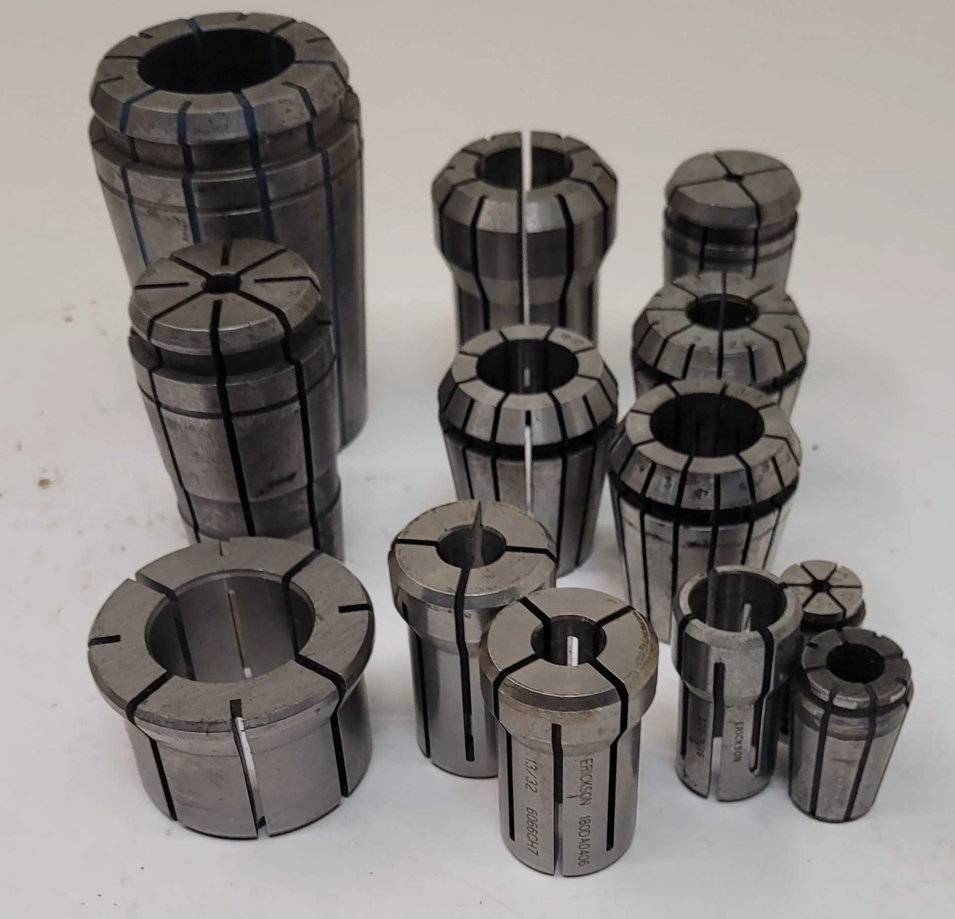 UNBRANDED COLLET SET - VARIOUS SIZES - SET OF 13 - MACHINE TOOLING