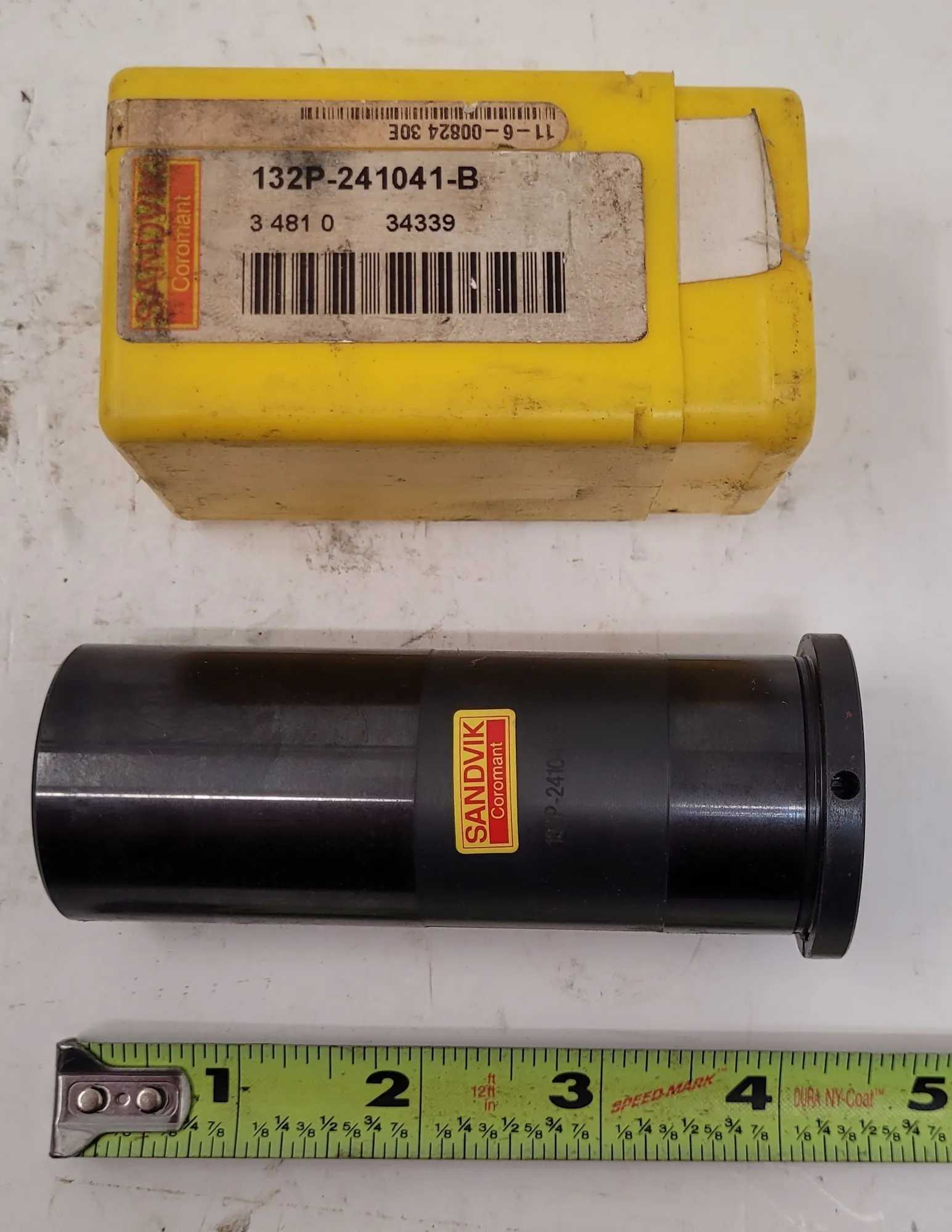 SANDVIK COROMANT CYLINDRICAL SLEEVE W/ EASY-FIX POSITIONING - 132P-241041-B - MACHINING ACCESSORIES & TOOLING
