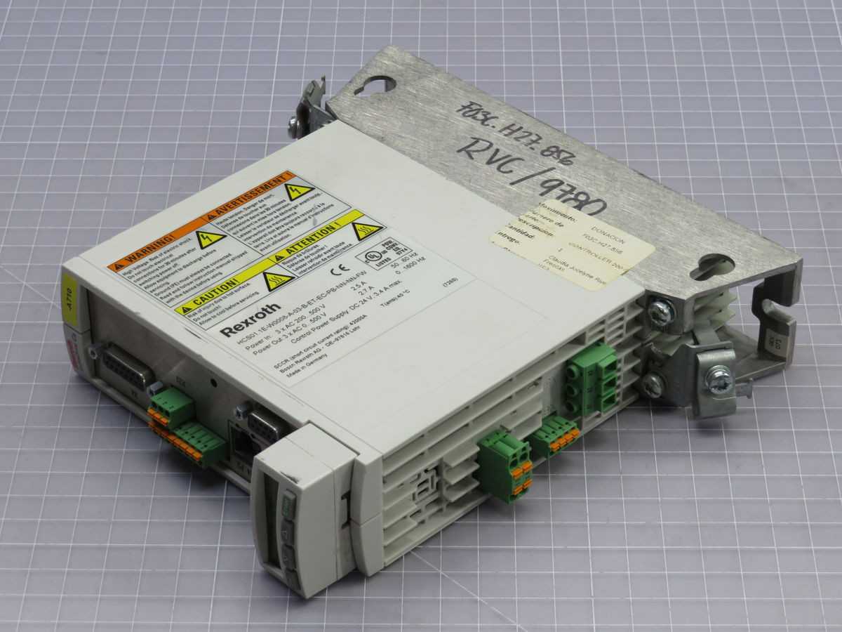 REXROTH HCS01.1E-W0008-A-03-B-ET-EC-PB-NN-NN-FW, POWER SUPPLY, 200-500V AC IN, 2.5A CURRENT - SERVO
