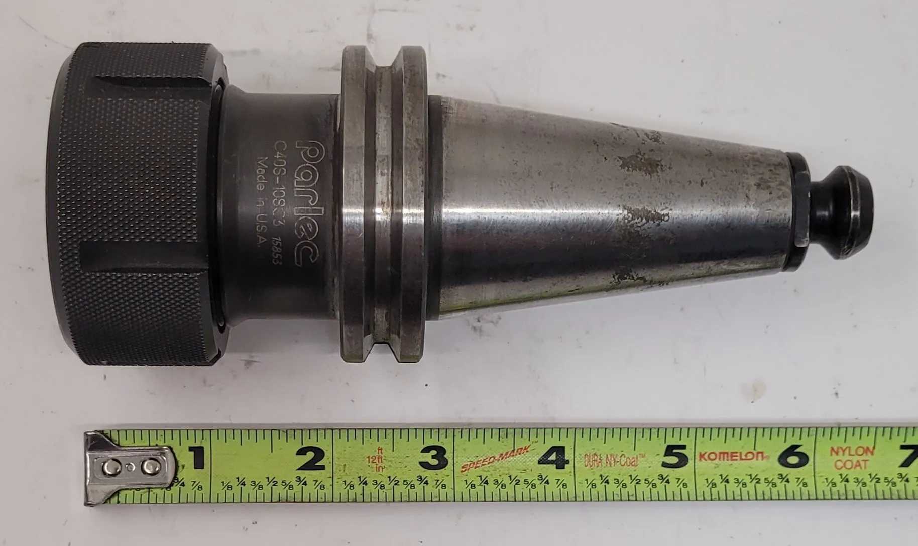 PARLEC C40S-10SC3 COLLET CHUCK (CAT 40 HOLDER) - MACHINING TOOLING & PARTS