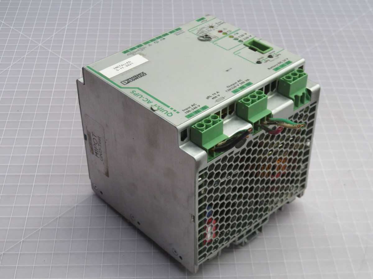 PHOENIX CONTACT QUINT-UPS/1AC/1AC/500VA UNINTERRUPTIBLE POWER SUPPLY T265200 - POWER SUPPLIES