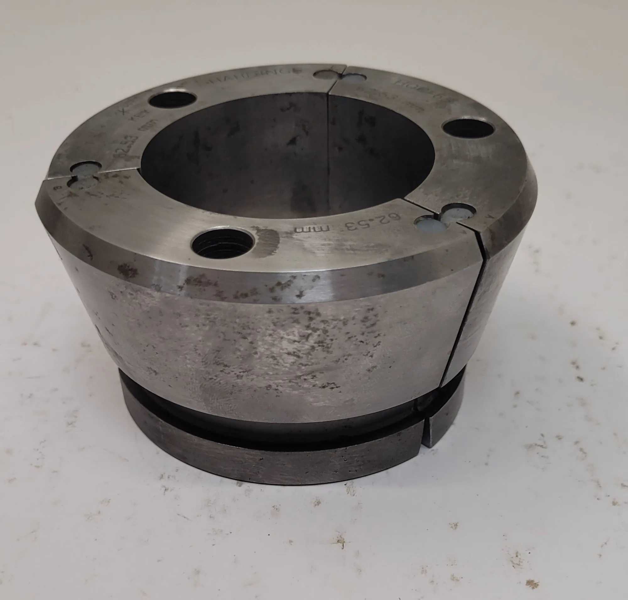 HARDINGE HQC-65 QUICK CHANGE COLLET SERIES 65, 62.53 MM SIZE, 2.25” HEIGHT, NON-SERRATED - MACHINING TOOLING & PARTS
