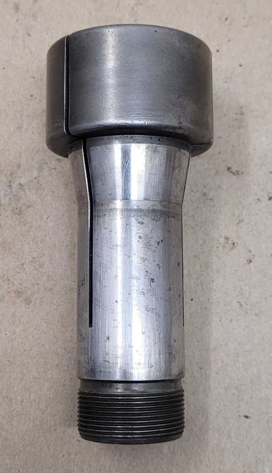 5C STEP COLLET, 2" HEAD DIAMETER, 1-1/8" HEAD THICKNESS, 5/8" PILOT HOLE, 4.5" OAL - MACHINE TOOLING