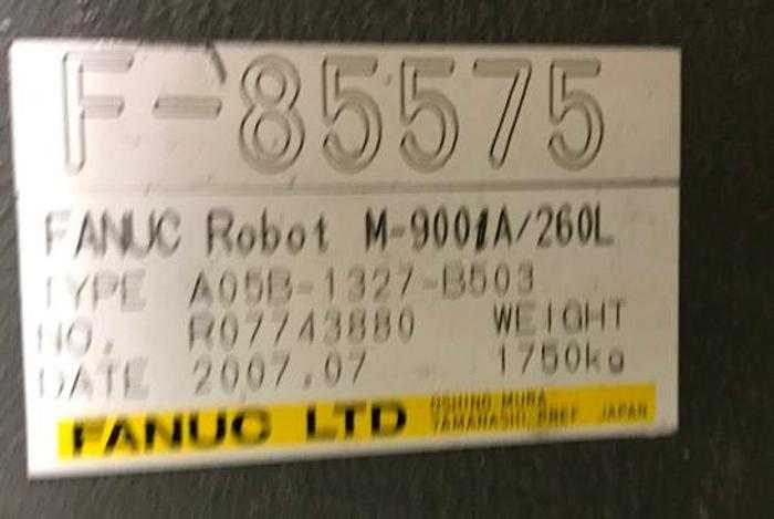 2007 FANUC M900IA/260L ARTICULATED ROBOT, 260KG PAYLOAD, 3100MM REACH, R30IA CONTROLLER - ARTICULATED ROBOTS
