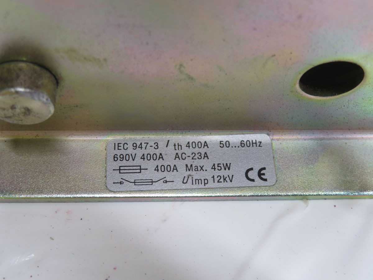 ABB OES400J3 DISCONNECT SWITCH T259601 - DISCONNECT SWITCHES