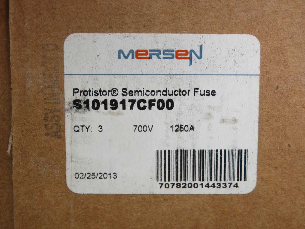LOT OF 3 FERRAZ SHAWMUT S101917CF00 PROTISTOR SEMICONDUCTOR FUSES - FUSES