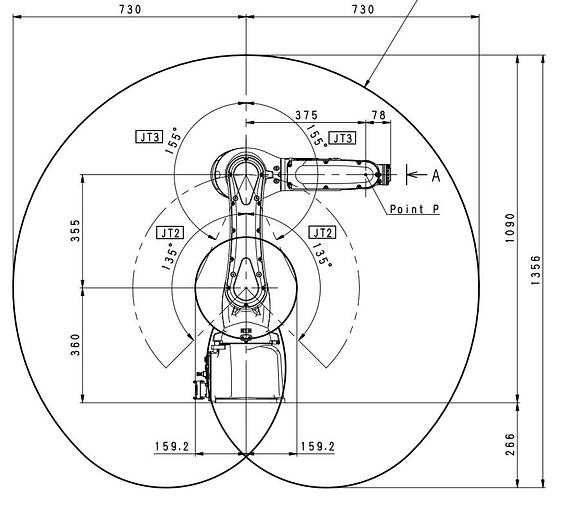 2022 Kawasaki RS007L Articulated Robot - 7kg Payload, 930mm Reach, F60 Controller - ARTICULATED ROBOTS