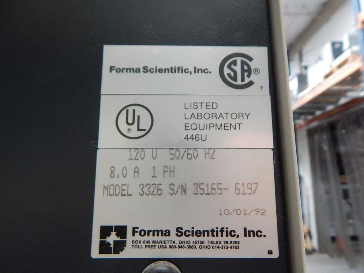 FORMA SCIENTIFIC 3326 S/N 35165- 6197 WATER JACKETED DUAL STACKED INCUBATOR - LAB & SCIENTIFIC
