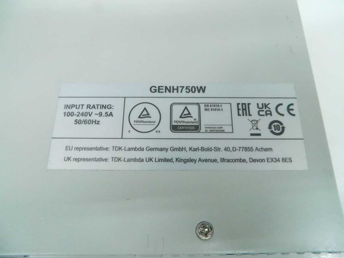 TDK LAMBDA GENH60-12.5, GENH750W DC POWER SUPPLY 0-60V/0-12.5A M7417 - POWER SUPPLIES
