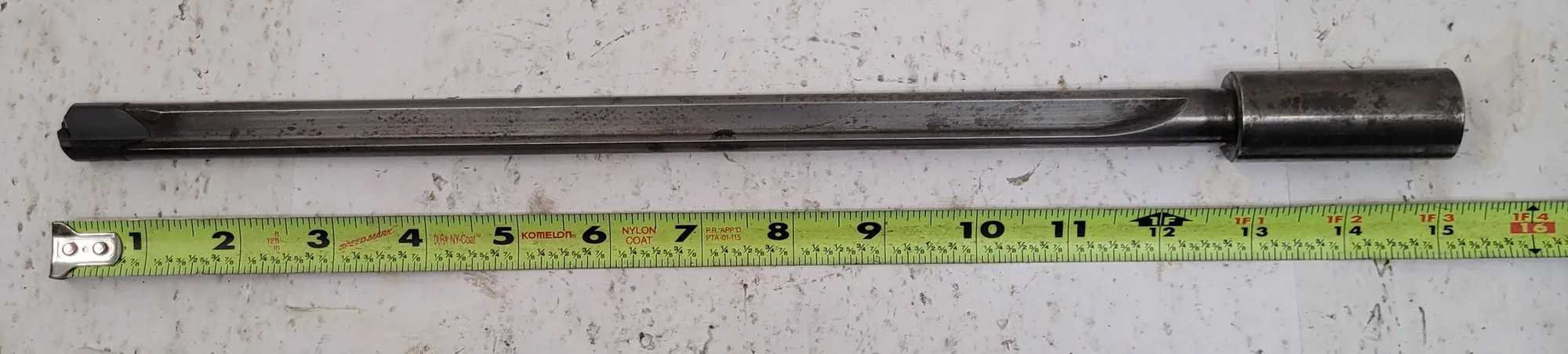 CJT STRAIGHT FLUTE DRILL BIT, .65" X 15", 2 STRAIGHT FLUTES, 15” OAL, 1” SHANK, .65” HEAD - MACHINING TOOLING & PARTS