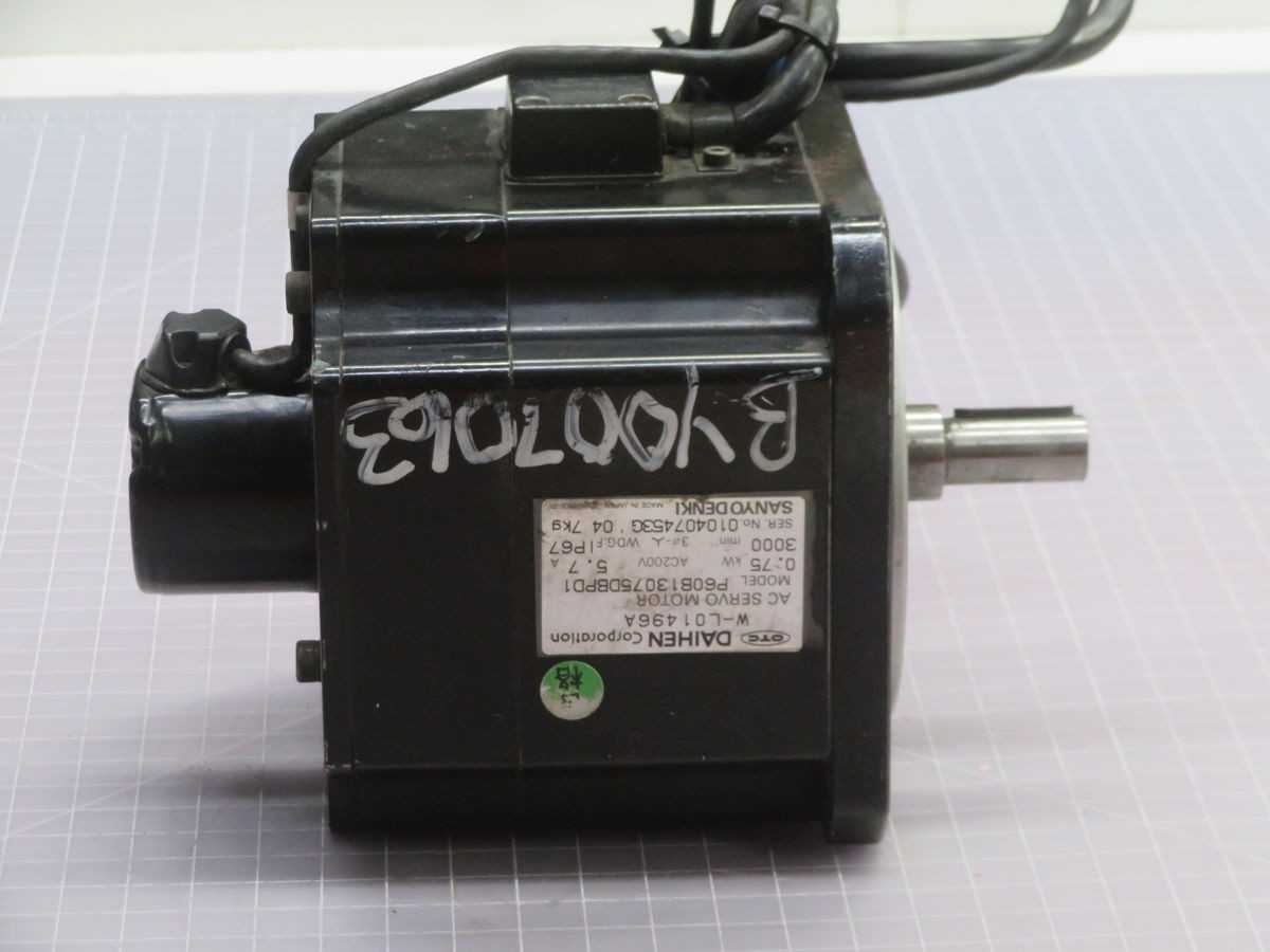 DAIHEN P60B13075DBPD1 AC SERVO MOTOR T266679 - SERVO MOTORS