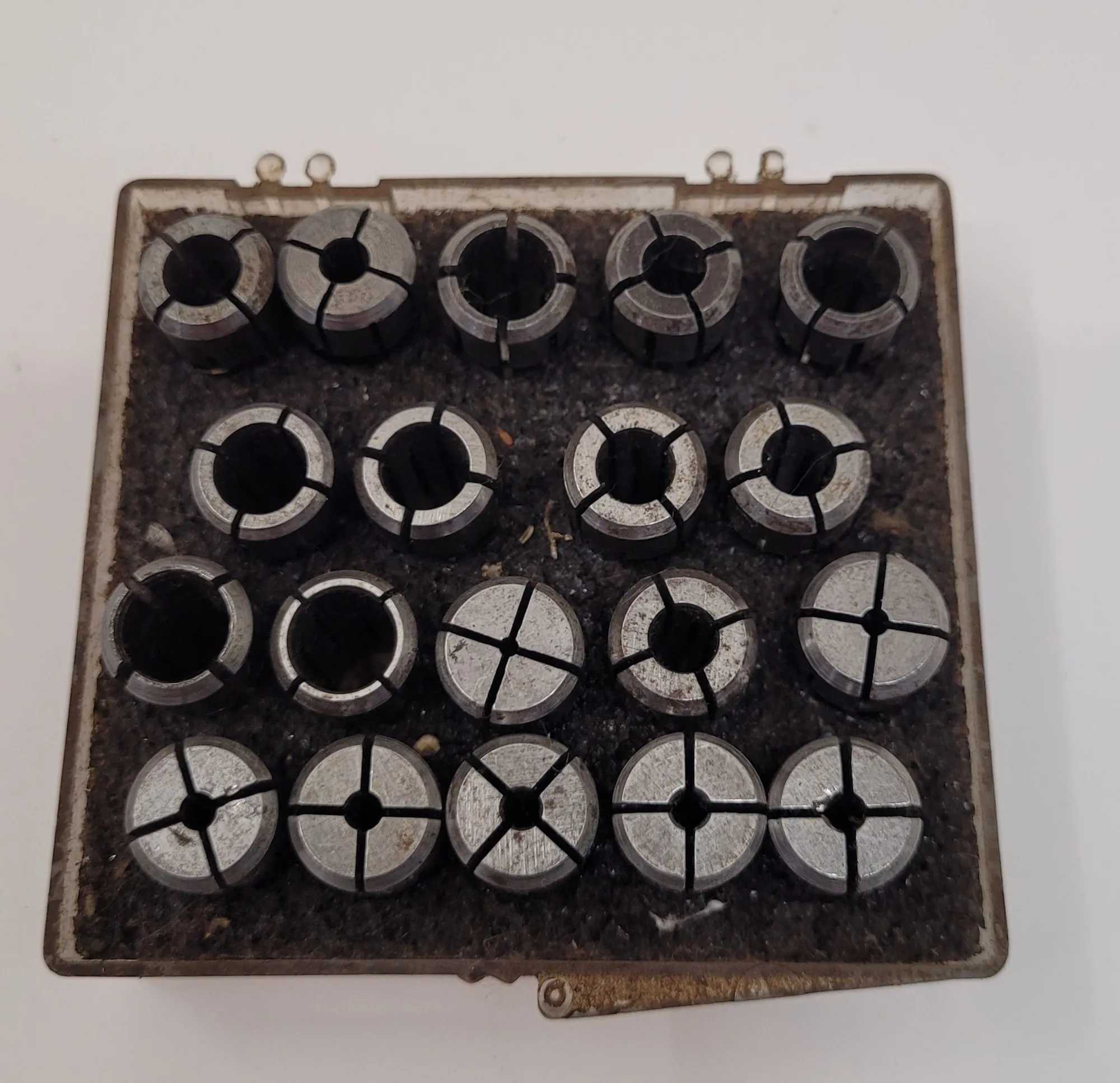 KENNAMETAL AIR HAND GRINDER COLLET SET – 19 PIECES - MACHINE TOOLING